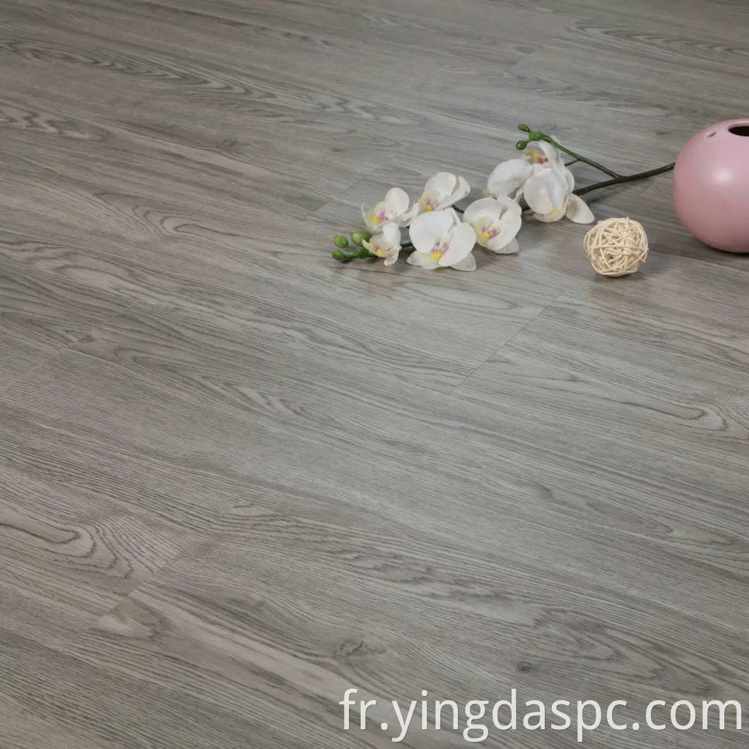 Plancher en vinyle imperméable avec couleur grise